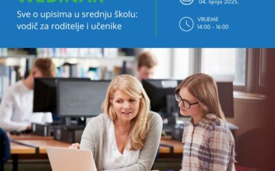 Upisi u srednje škole: Webinar za učenike i roditelje