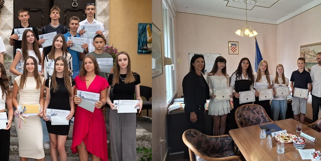 Prijem najuspješnijih osmaša kod načelnika Općina Lovran i Mošćenička Draga