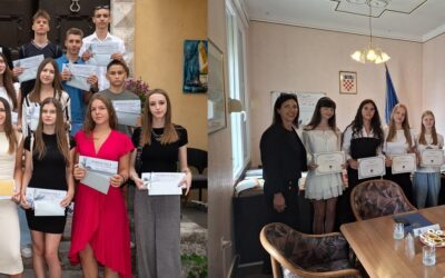 Prijem najuspješnijih osmaša kod načelnika Općina Lovran i Mošćenička Draga